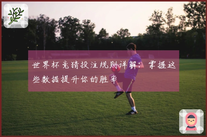 世界杯竞猜投注规则详解：掌握这些数据提升你的胜率